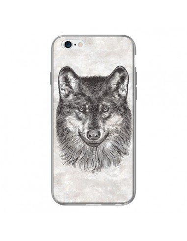 Coque Loup Gris pour iPhone 6 - Rachel Caldwell