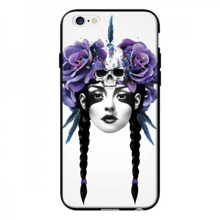 Coque Fille Fleurs Warrior pour iPhone 6 - Ruben Ireland Coque Fille Fleurs Warrior pour iPhone 6 - Ruben Ireland