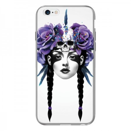 Coque Fille Fleurs Warrior pour iPhone 6 - Ruben Ireland Coque Fille Fleurs Warrior pour iPhone 6 - Ruben Ireland