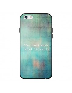 Coque The heart wants what it wants Coeur pour iPhone 6 - Sylvia Cook