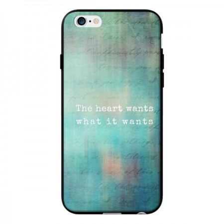 Coque The heart wants what it wants Coeur pour iPhone 6 - Sylvia Cook Coque The heart wants what it wants Coeur pour iPhone 6 - Sylvia Cook
