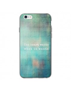 Coque The heart wants what it wants Coeur pour iPhone 6 - Sylvia Cook 2