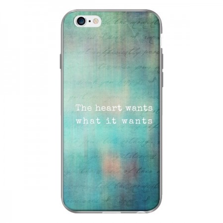 Coque The heart wants what it wants Coeur pour iPhone 6 - Sylvia Cook Coque The heart wants what it wants Coeur pour iPhone 6 - Sylvia Cook