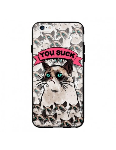 Coque Chat Grumpy Cat - You Suck pour iPhone 6 - Sara Eshak