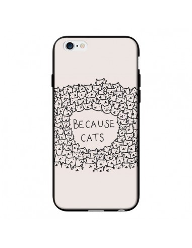 Coque Because Cats chat pour iPhone 6 - Santiago Taberna