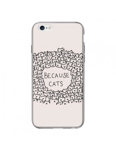 Coque Because Cats chat pour iPhone 6 - Santiago Taberna