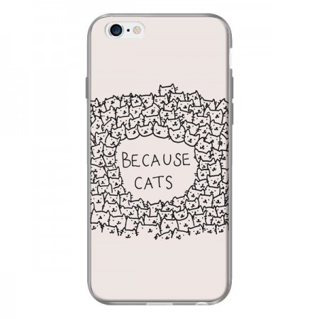 Coque Because Cats chat pour iPhone 6 - Santiago Taberna