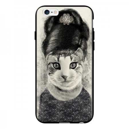 Coque Audrey Cat Chat pour iPhone 6 - Tipsy Eyes