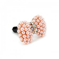 Plugy Noeud Papillon Perles Diamant pour prise jack 2
