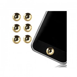 Sticker Bouton Home Diamant Doré pour iPhone, iPad, iTouch, iPod