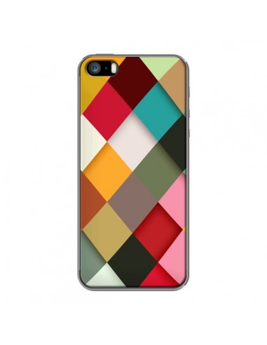 Coque Colorful Mosaique pour iPhone 5 et 5S - Danny Ivan