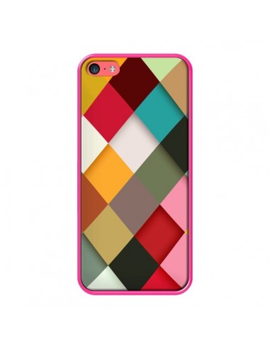 Coque Colorful Mosaique pour iPhone 5C - Danny Ivan