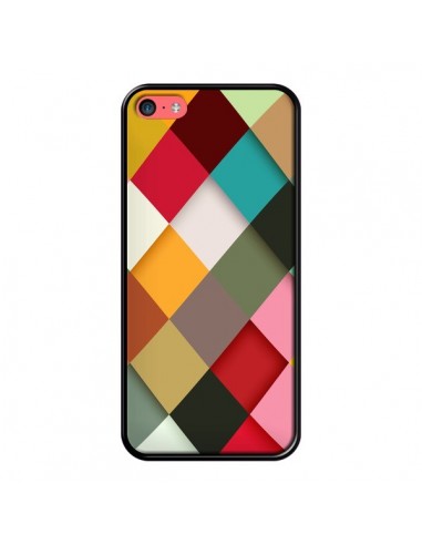 Coque Colorful Mosaique pour iPhone 5C - Danny Ivan