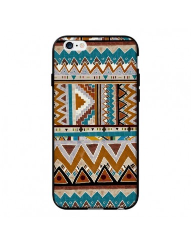 Coque Azteque Vert Marron pour iPhone 6 - Kris Tate