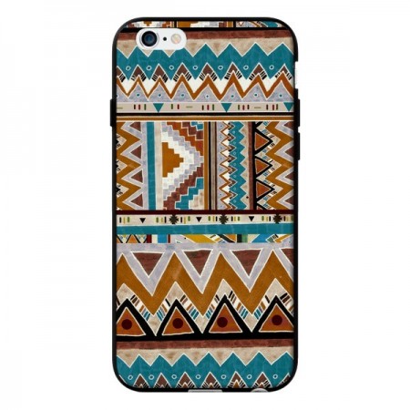 Coque Azteque Vert Marron pour iPhone 6 - Kris Tate