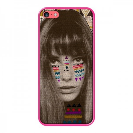 Coque Jane Azteque pour iPhone 5C - Kris Tate Coque Jane Azteque pour iPhone 5C - Kris Tate