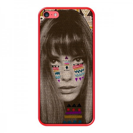 Coque Jane Azteque pour iPhone 5C - Kris Tate Coque Jane Azteque pour iPhone 5C - Kris Tate