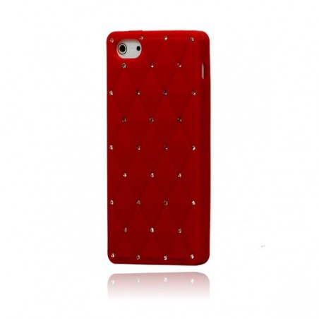 Coque Matelassée Strass pour iPhone 5