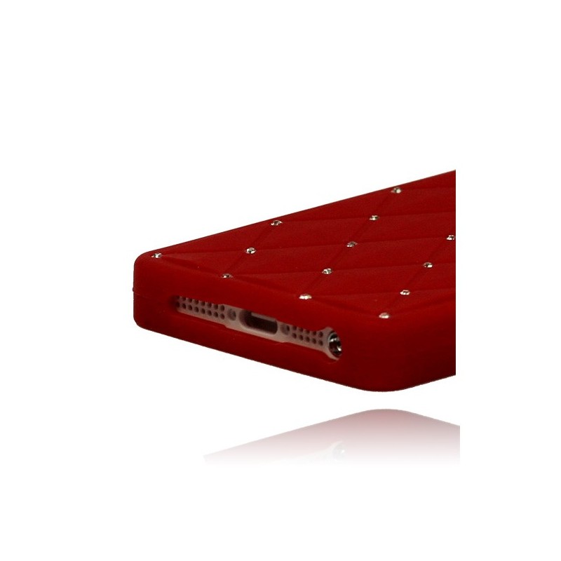 Coque Matelassée Strass pour iPhone 5