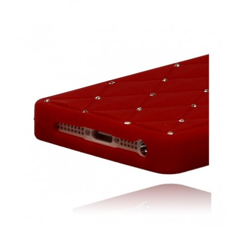 Coque Matelassée Strass pour iPhone 5