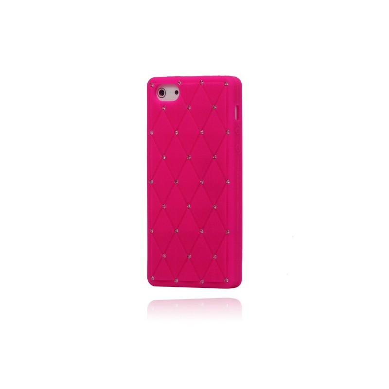 Coque Matelassée Strass pour iPhone 5