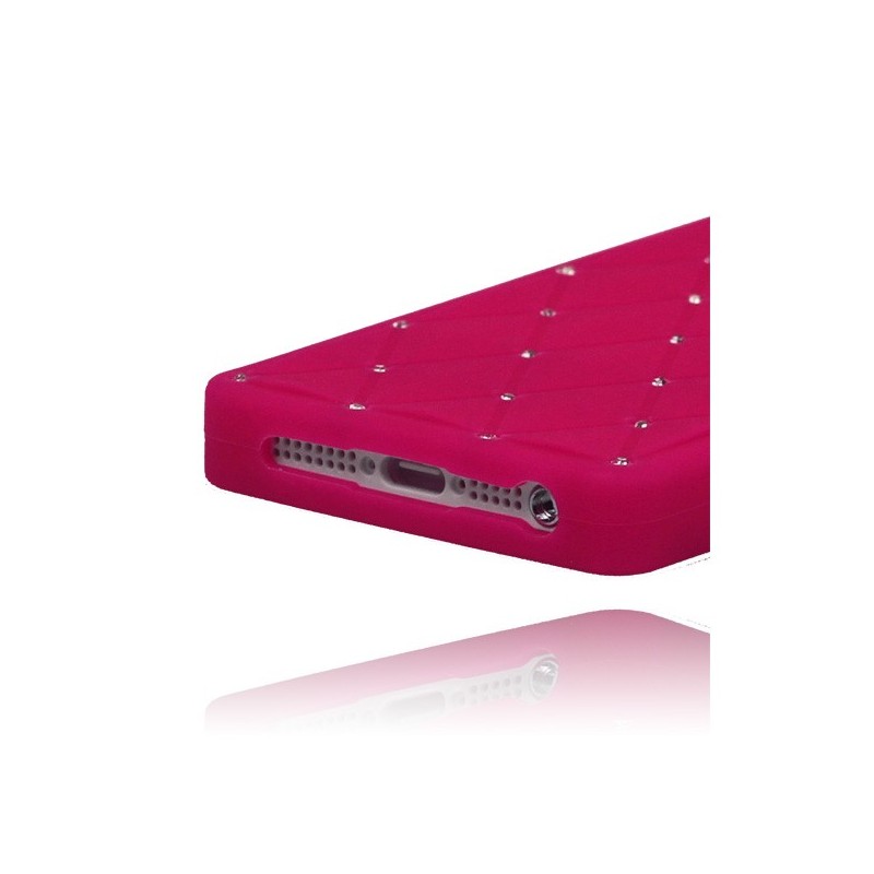 Coque Matelassée Strass pour iPhone 5