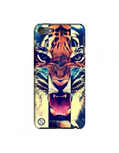 Coque Tigre Swag Croix Roar Tiger pour iPod Touch 5 - Laetitia