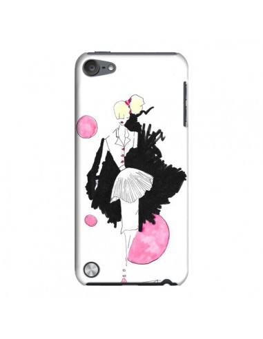 Coque Demoiselle Femme Fashion Mode Rose pour iPod Touch 5 - Cécile