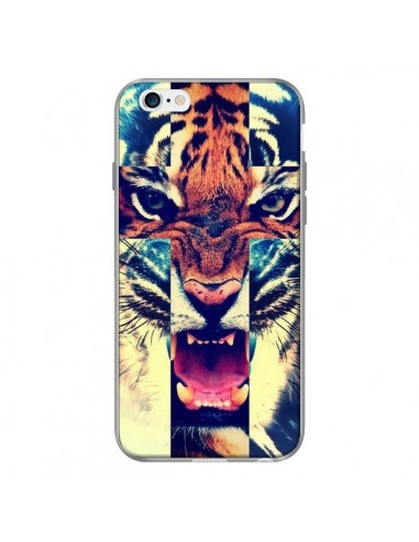 Coque Tigre Swag Croix Roar Tiger pour iPhone 6 - Laetitia
