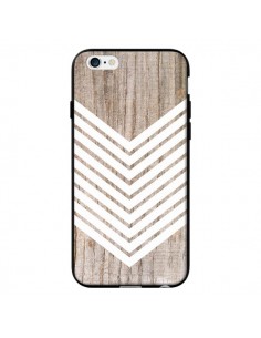 Coque Tribal Aztèque Bois Wood Flèche Blanc pour iPhone 6 - Laetitia