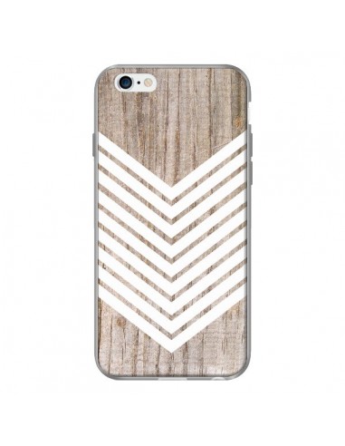 Coque Tribal Aztèque Bois Wood Flèche Blanc pour iPhone 6 - Laetitia