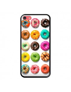 Coque Donuts Multicolore Chocolat Vanille pour iPhone 5C - Laetitia