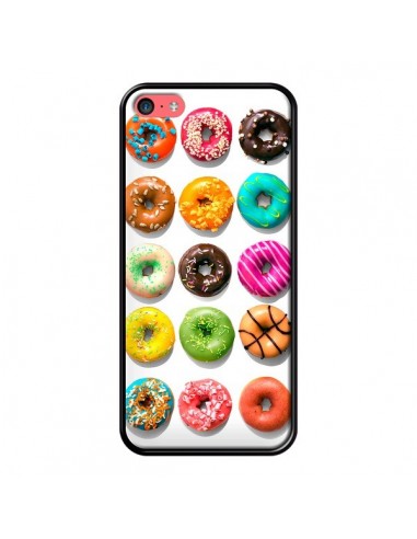 Coque Donuts Multicolore Chocolat Vanille pour iPhone 5C - Laetitia