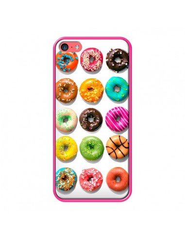 Coque Donuts Multicolore Chocolat Vanille pour iPhone 5C - Laetitia