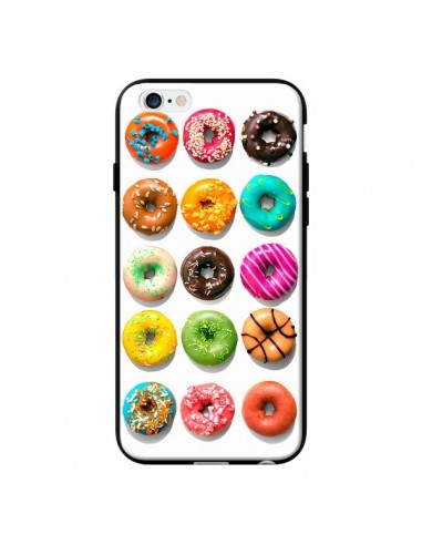 Coque Donuts Multicolore Chocolat Vanille pour iPhone 6 - Laetitia