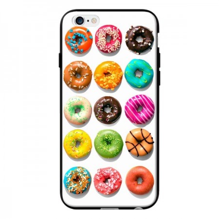 Coque Donuts Multicolore Chocolat Vanille pour iPhone 6 - Laetitia Coque Donuts Multicolore Chocolat Vanille pour iPhone 6 - Laetitia