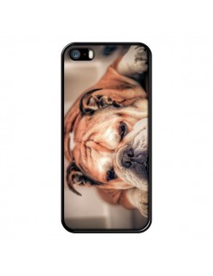Coque Chien Bulldog Dog pour iPhone 5 et 5S - Laetitia