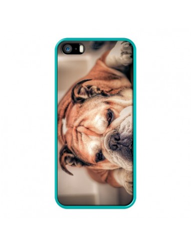 Coque Chien Bulldog Dog pour iPhone 5 et 5S - Laetitia