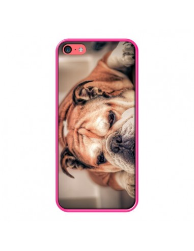 Coque Chien Bulldog Dog pour iPhone 5C - Laetitia