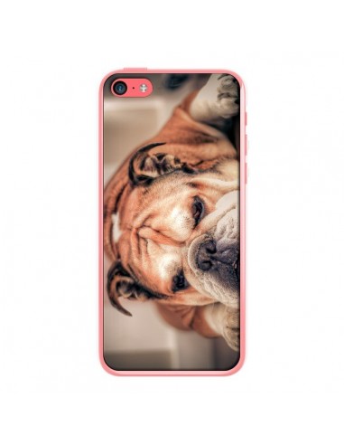 Coque Chien Bulldog Dog pour iPhone 5C - Laetitia