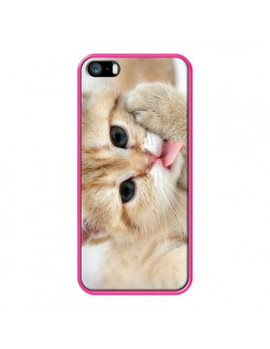 Coque Chat Cat Tongue pour iPhone 5 et 5S - Laetitia