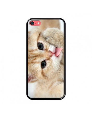 Coque Chat Cat Tongue pour iPhone 5C - Laetitia