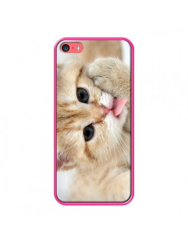 Coque Chat Cat Tongue pour iPhone 5C - Laetitia