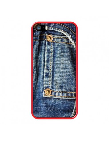 Coque Jean Bleu Vintage pour iPhone 5 et 5S - Laetitia