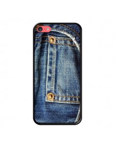 Coque Jean Bleu Vintage pour iPhone 5C - Laetitia