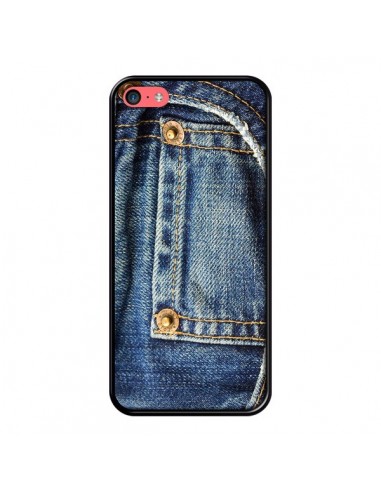 Coque Jean Bleu Vintage pour iPhone 5C - Laetitia