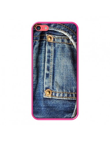 Coque Jean Bleu Vintage pour iPhone 5C - Laetitia