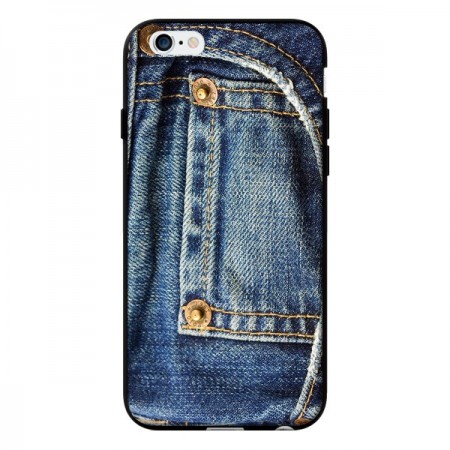 Coque Jean Bleu Vintage pour iPhone 6 - Laetitia