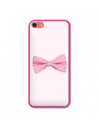 Coque Nud Papillon Rose Girly Bow Tie pour iPhone 5C - Laetitia