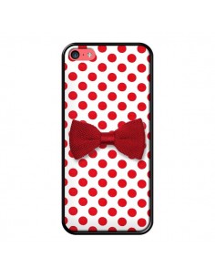 Coque Nud Papillon Rouge Girly Bow Tie pour iPhone 5C - Laetitia